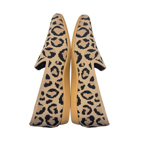 New VIVAIA Water-Repellent Square-Toe Loafers Samantha Walker Dark Leopard Sz 8 - Picture 3 of 11